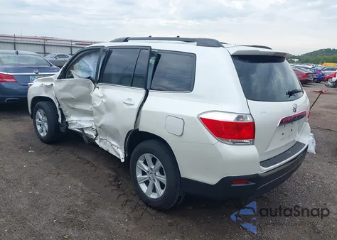 2013 Toyota Highlander Base Plus V6 from USA, damaged, VIN 5TDZK3EH2DS128258